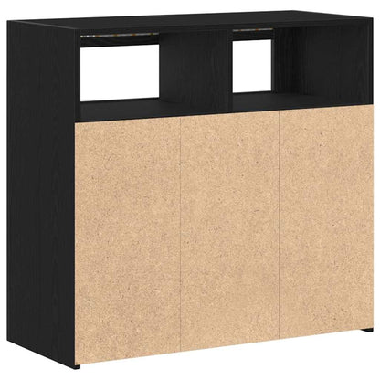 Skänk Svart 80 x 35 x 75 cm