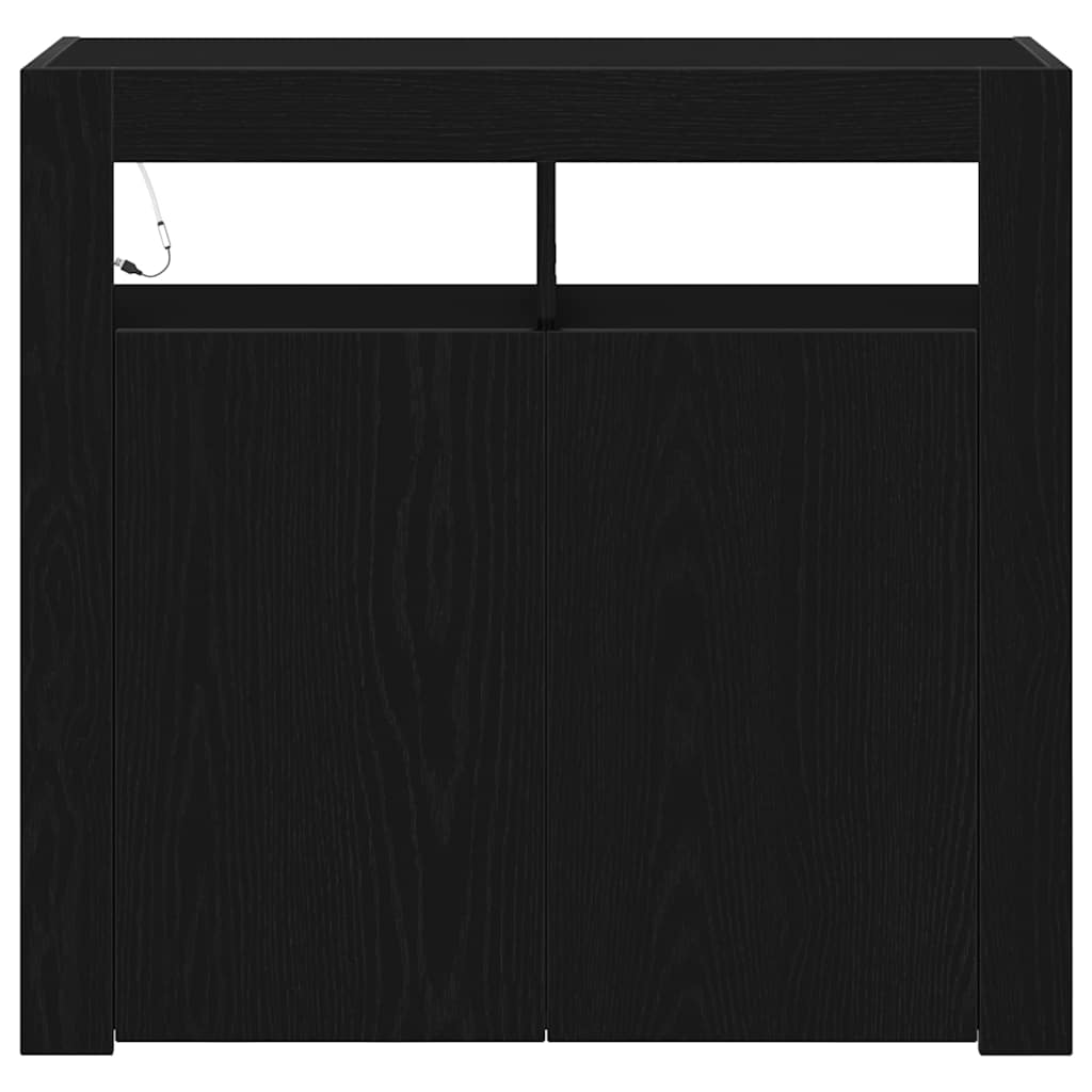 Skänk Svart 80 x 35 x 75 cm