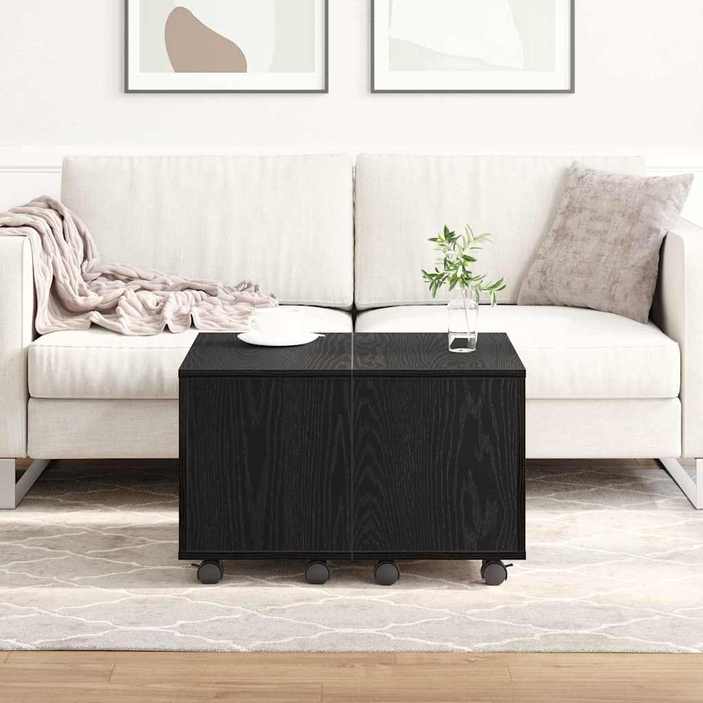 Soffbord Svart Ek 60 x 60 x 38 cm