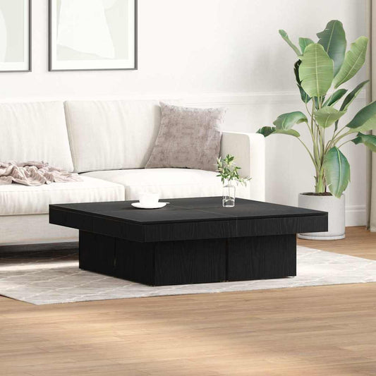 Soffbord Svart Ek 90 x 90 x 28 cm