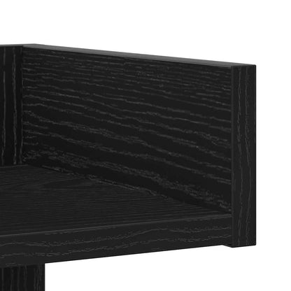 Bokhylla Svart Ek 86 x 25,5 x 140 cm