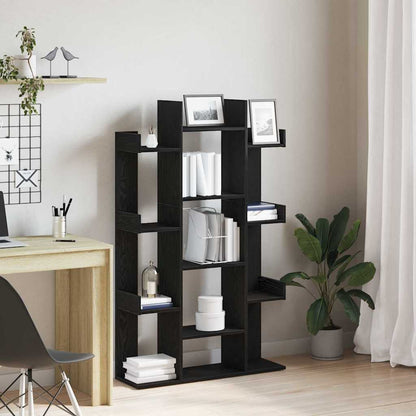 Bokhylla Svart Ek 86 x 25,5 x 140 cm