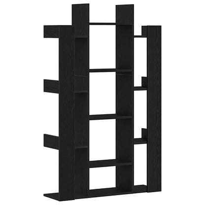 Bokhylla Svart Ek 86 x 25,5 x 140 cm