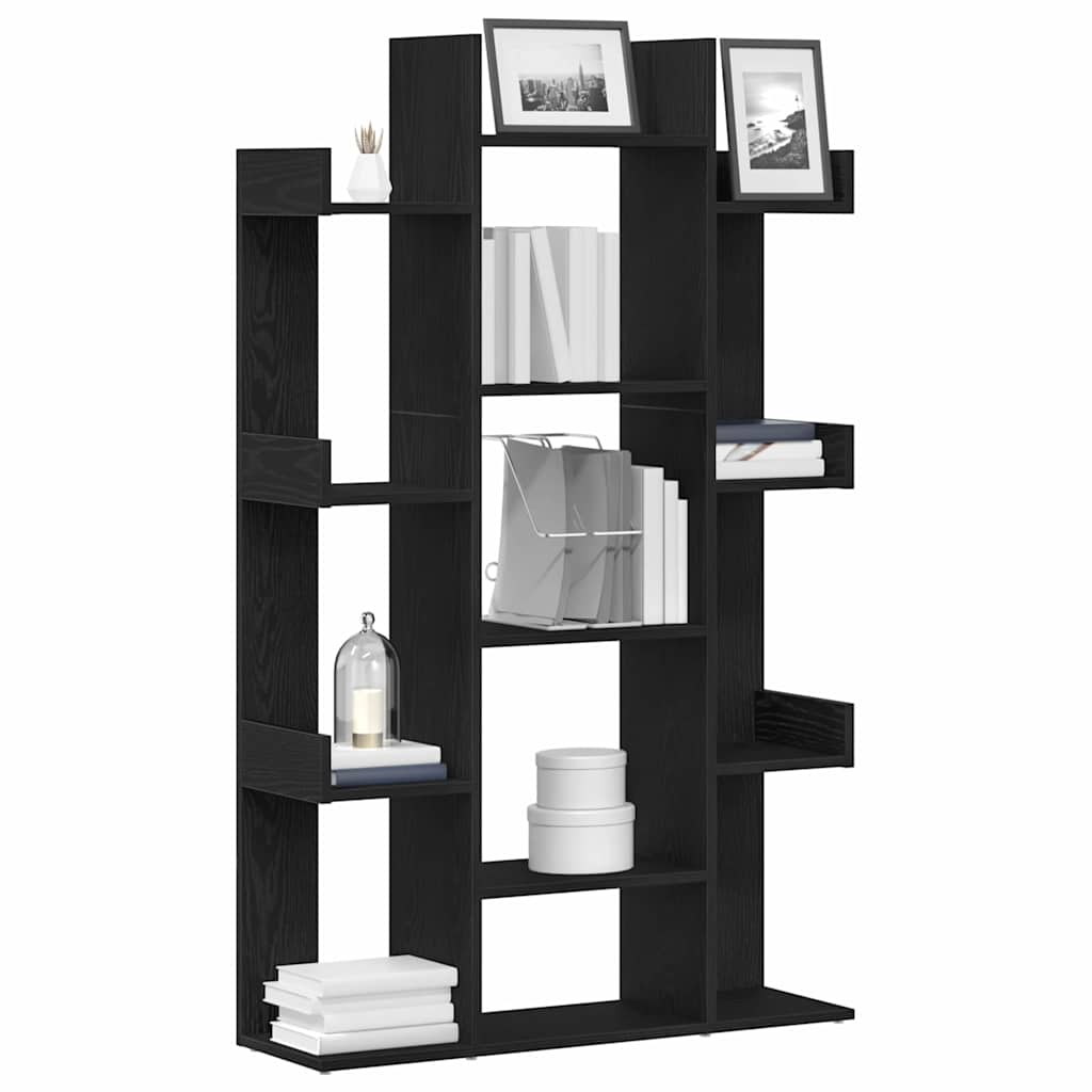 Bokhylla Svart Ek 86 x 25,5 x 140 cm