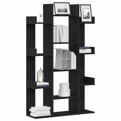 Bokhylla Svart Ek 86 x 25,5 x 140 cm