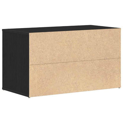 Hallbänk med låda Svart Ek 80 x 40 x 45 cm