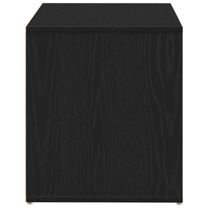 Hallbänk med låda Svart Ek 80 x 40 x 45 cm