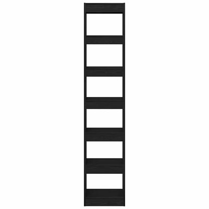 Bokhylla Svart Ek 40 x 30 x 198 cm