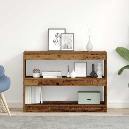 Bokhylla Åldrat Trä 100 x 30 x 72 cm