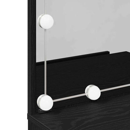 Sminkbord Svart Ek 60 x 40 x 140 cm