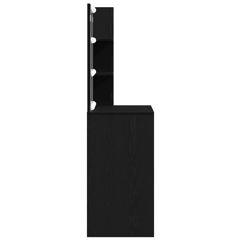 Sminkbord Svart Ek 60 x 40 x 140 cm