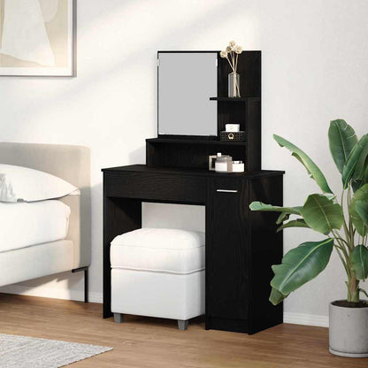 Sminkbord Svart Ek 86,5 x 35 x 136 cm