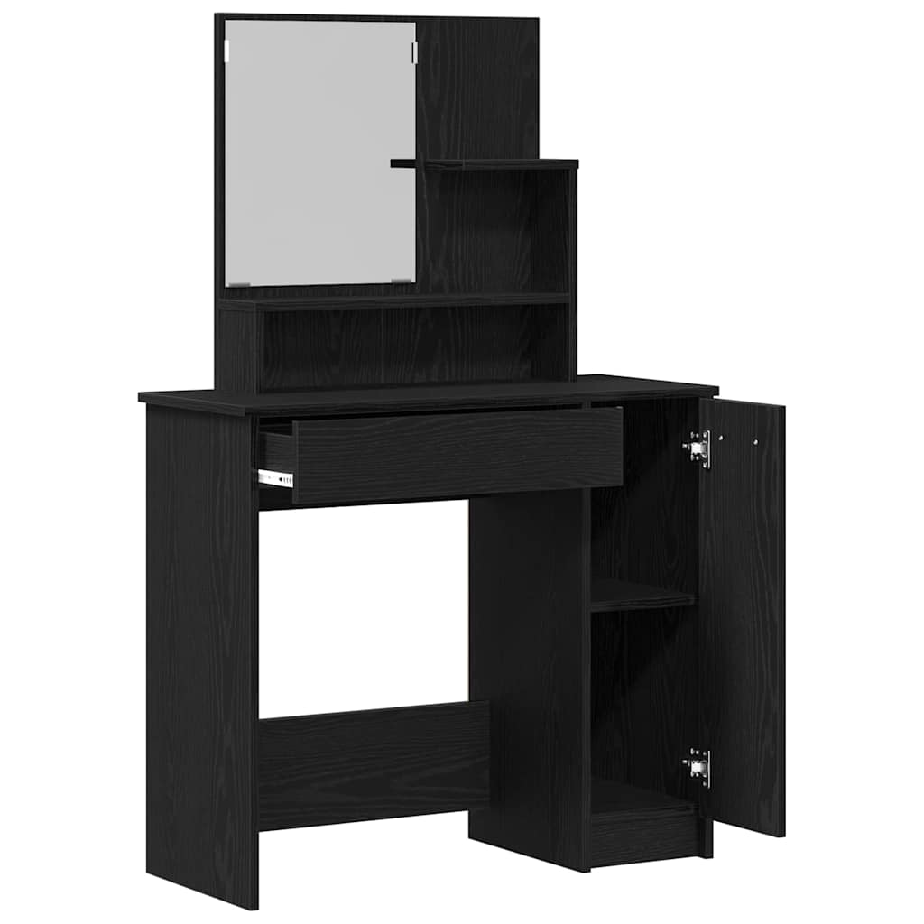 Sminkbord Svart Ek 86,5 x 35 x 136 cm