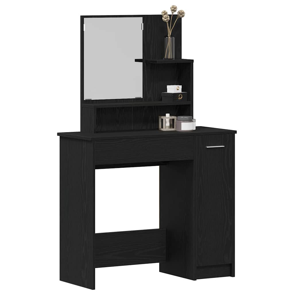 Sminkbord Svart Ek 86,5 x 35 x 136 cm