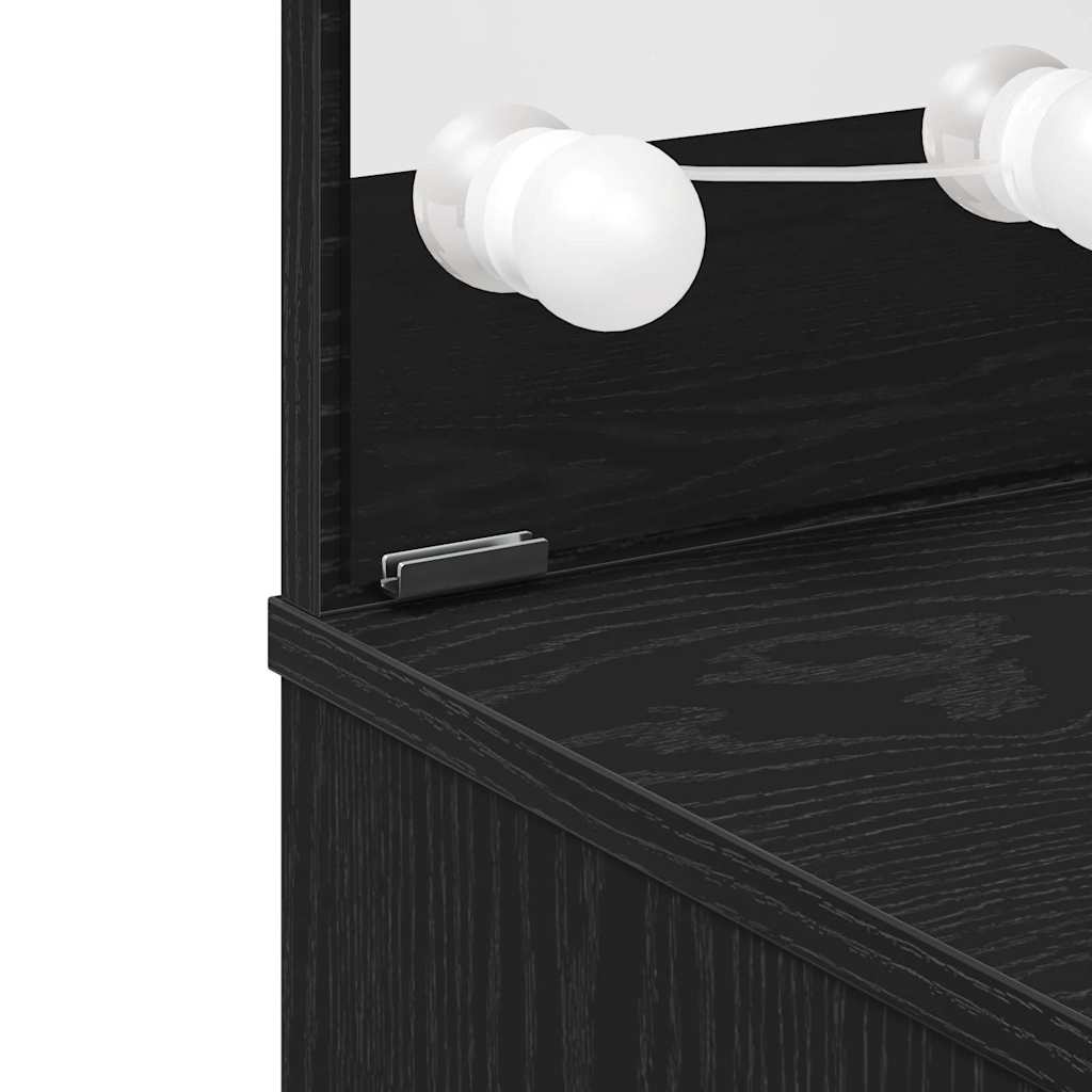 Sminkbord Svart Ek 74,5 x 40 x 141 cm