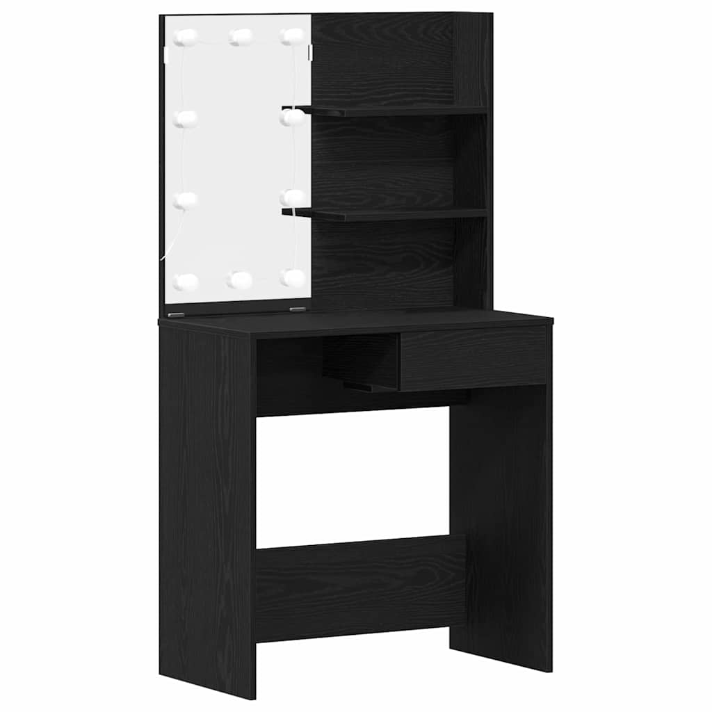 Sminkbord Svart Ek 74,5 x 40 x 141 cm