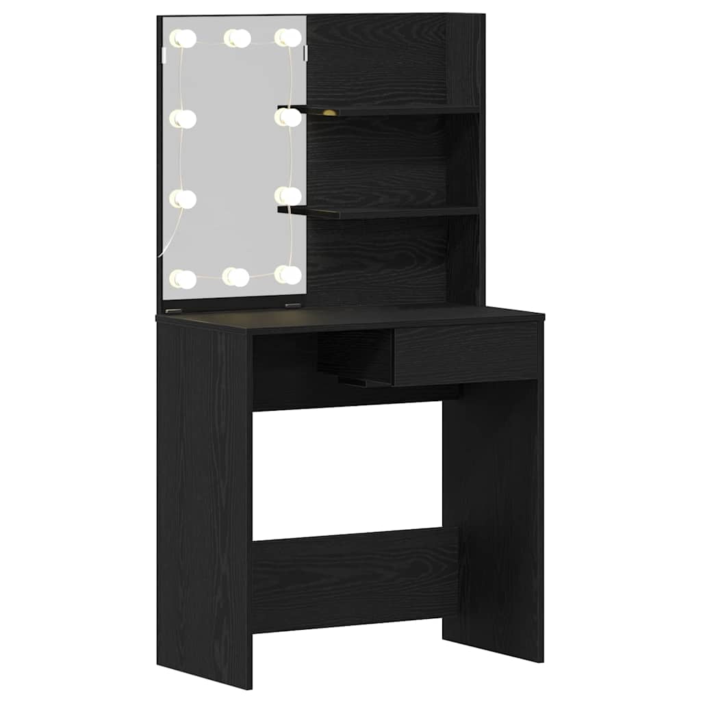 Sminkbord Svart Ek 74,5 x 40 x 141 cm
