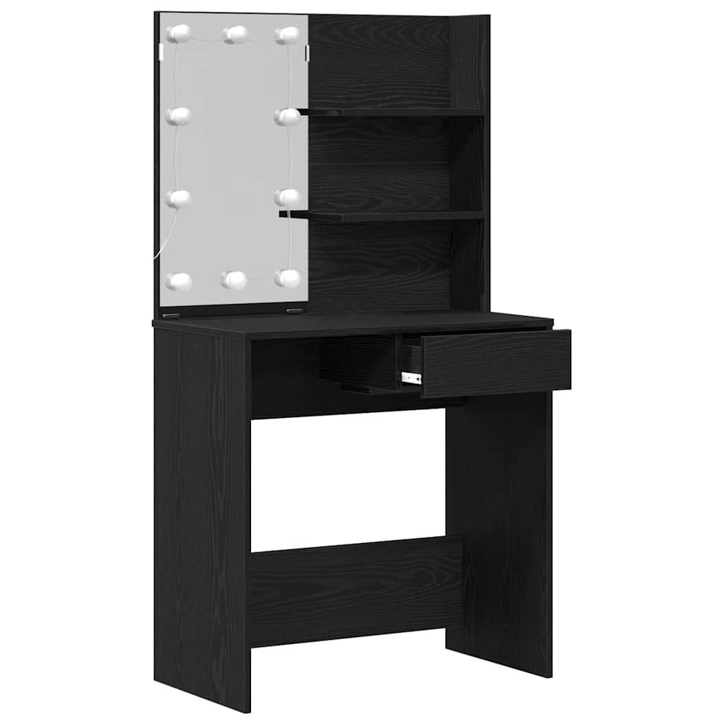 Sminkbord Svart Ek 74,5 x 40 x 141 cm