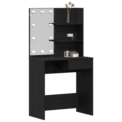 Sminkbord Svart Ek 74,5 x 40 x 141 cm
