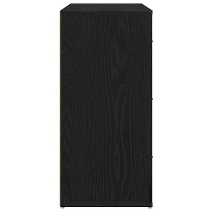Skänk Svart Ek med låda 80 x 33 x 70 cm