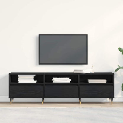 TV-Möbel Svart Ek TV-skåp med låda 150 x 30 x 44,5 cm