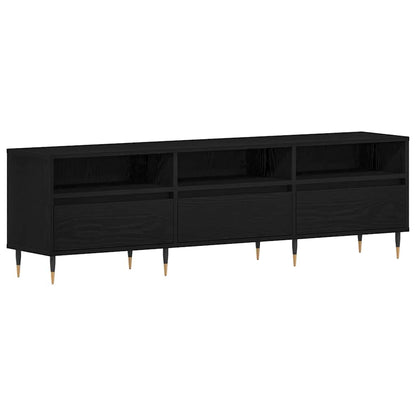 TV-Möbel Svart Ek TV-skåp med låda 150 x 30 x 44,5 cm