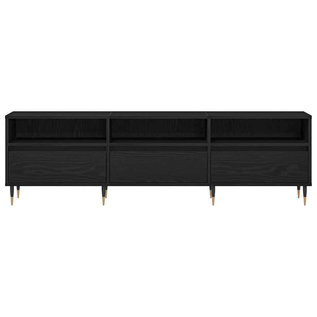 TV-Möbel Svart Ek TV-skåp med låda 150 x 30 x 44,5 cm