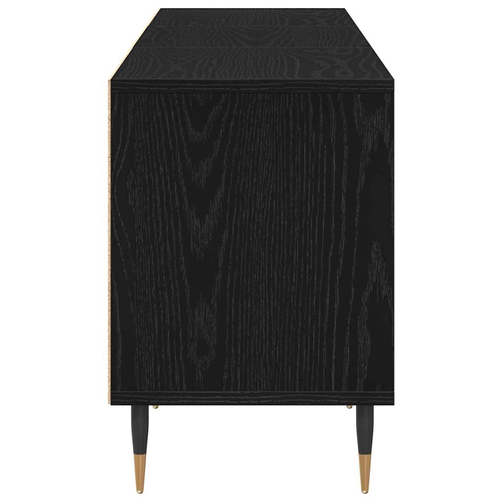 TV-Möbel Svart Ek TV-skåp med låda 150 x 30 x 44,5 cm