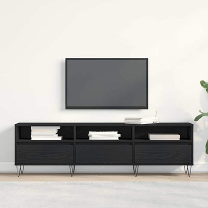 TV-Möbel Svart Ek TV-skåp med låda 150 x 30 x 44,5 cm