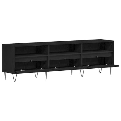 TV-Möbel Svart Ek TV-skåp med låda 150 x 30 x 44,5 cm