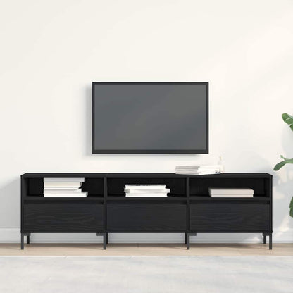 TV-Möbel Svart Ek TV-skåp med låda 150 x 30 x 44,5 cm