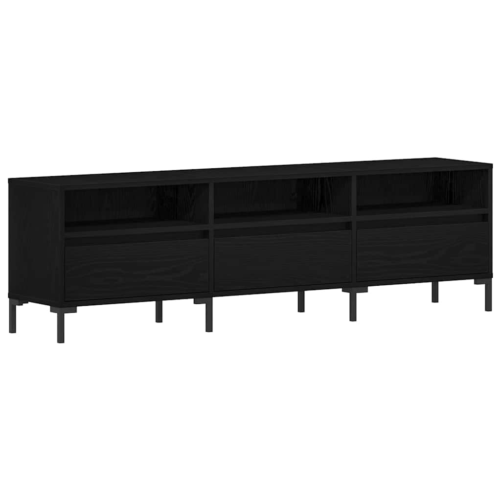 TV-Möbel Svart Ek TV-skåp med låda 150 x 30 x 44,5 cm
