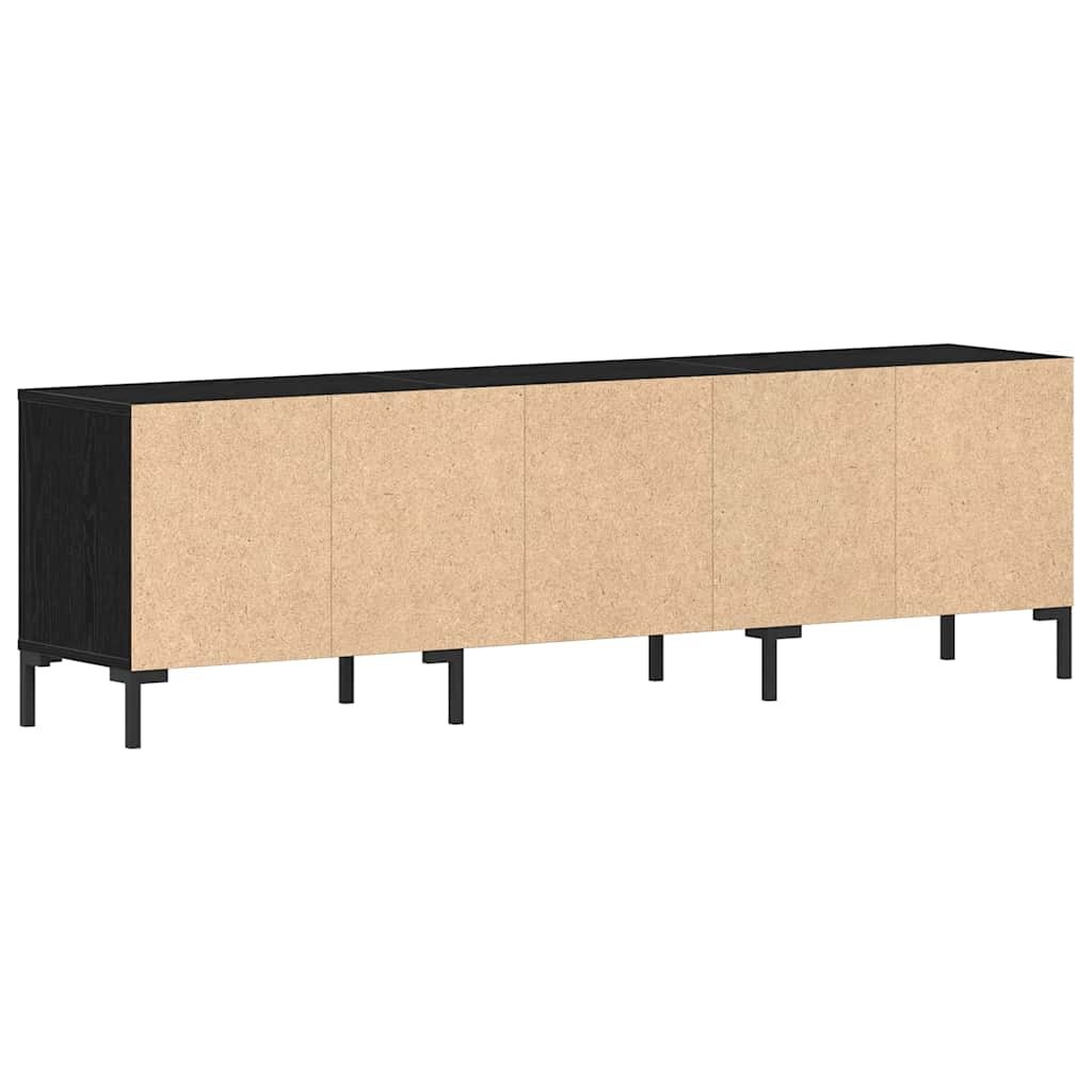 TV-Möbel Svart Ek TV-skåp med låda 150 x 30 x 44,5 cm