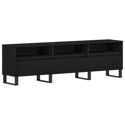 TV-Möbel Svart Ek TV-skåp med låda 150 x 30 x 44,5 cm