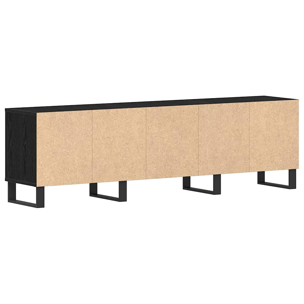 TV-Möbel Svart Ek TV-skåp med låda 150 x 30 x 44,5 cm