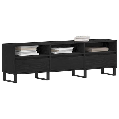 TV-Möbel Svart Ek TV-skåp med låda 150 x 30 x 44,5 cm