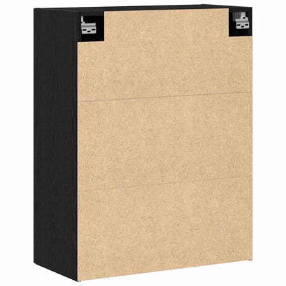 Väggskåp Svart Ek 69.5 x 34 x 90 cm