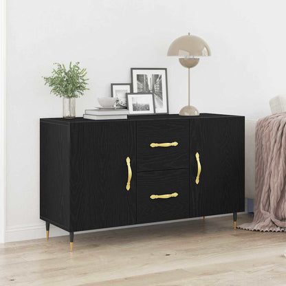 Skänk Svart Ek med låda 100 x 36 x 60 cm