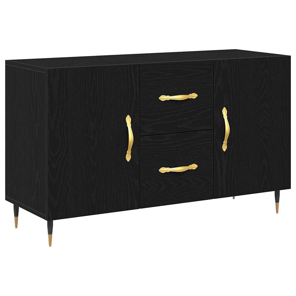 Skänk Svart Ek med låda 100 x 36 x 60 cm