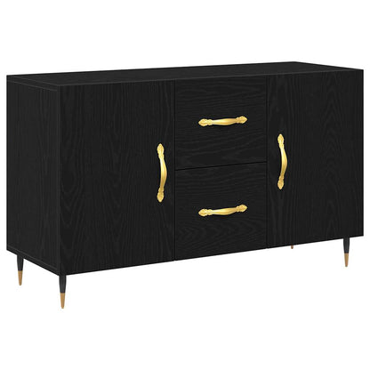 Skänk Svart Ek med låda 100 x 36 x 60 cm
