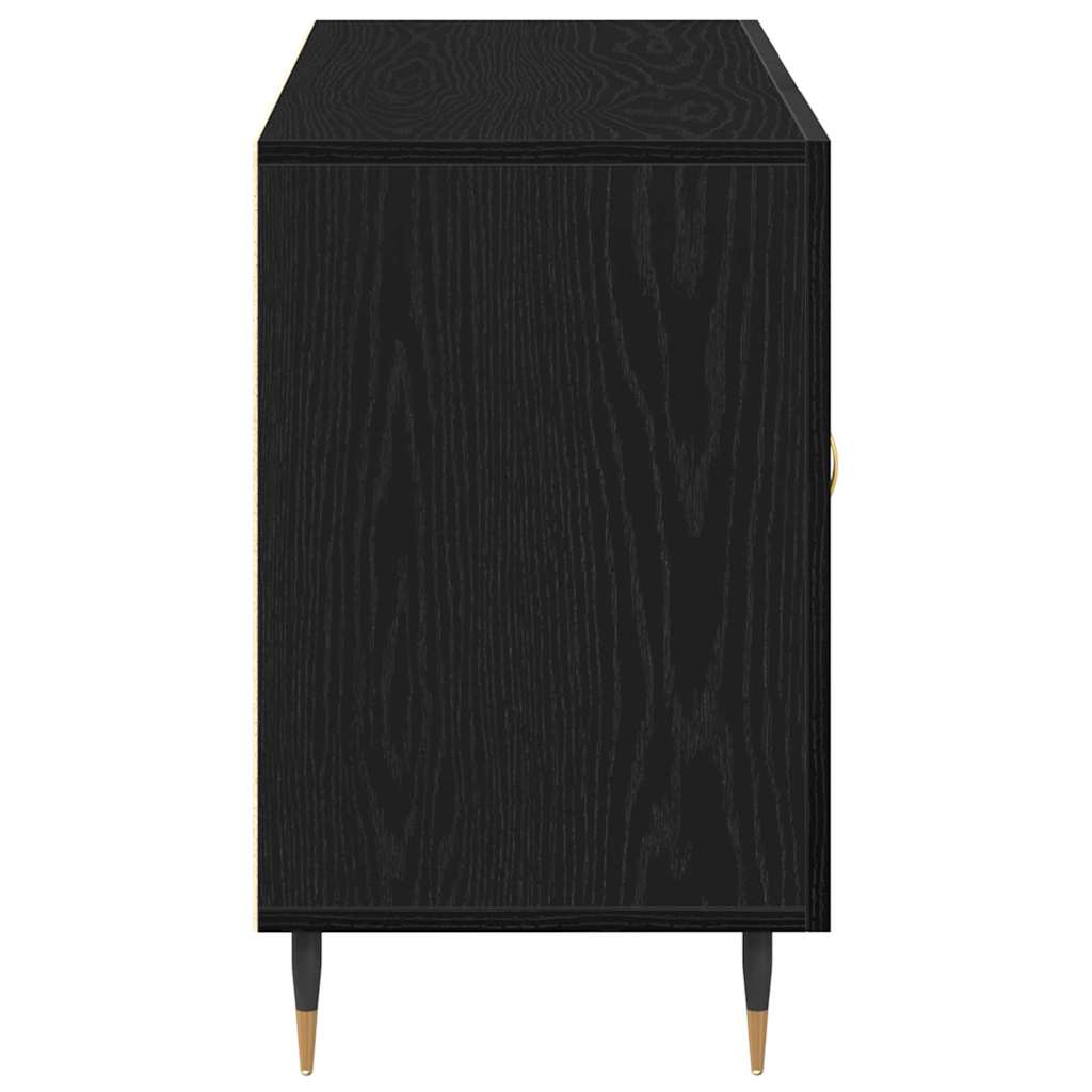 Skänk Svart Ek med låda 100 x 36 x 60 cm