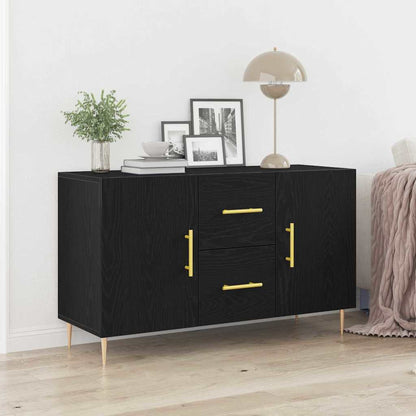 Skänk Svart Ek med låda 100 x 36 x 60 cm