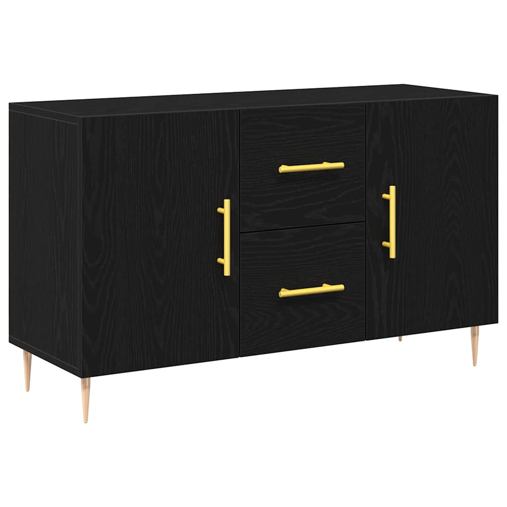 Skänk Svart Ek med låda 100 x 36 x 60 cm