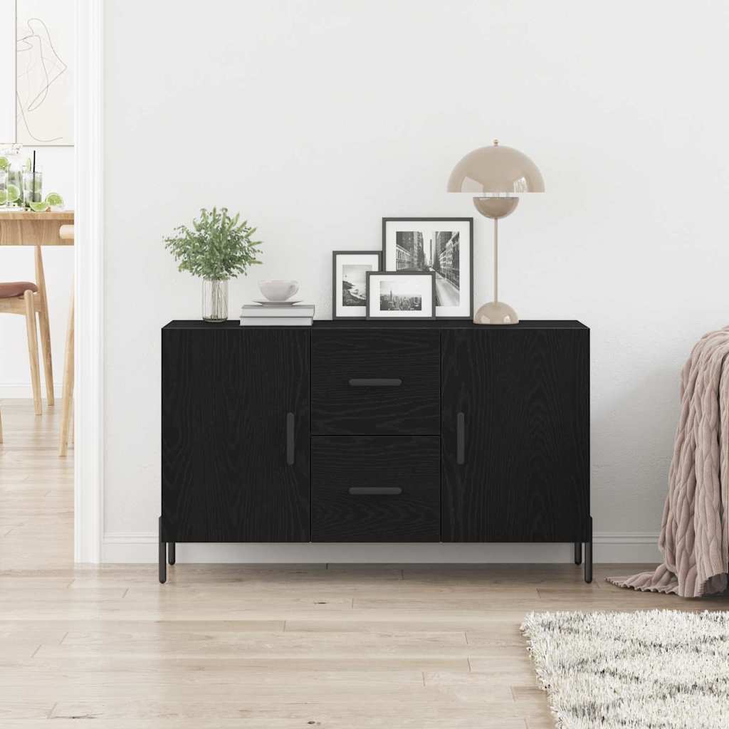 Skänk Svart Ek med låda 100 x 36 x 60 cm