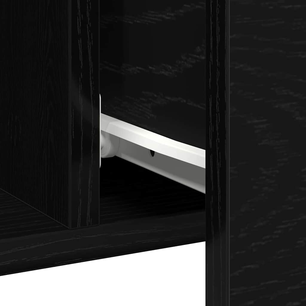 Sidobord Svart Ek med låda100 x 36 x 60 cm