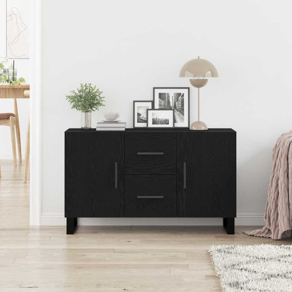 Skänk Svart Ek med låda 100 x 36 x 60 cm