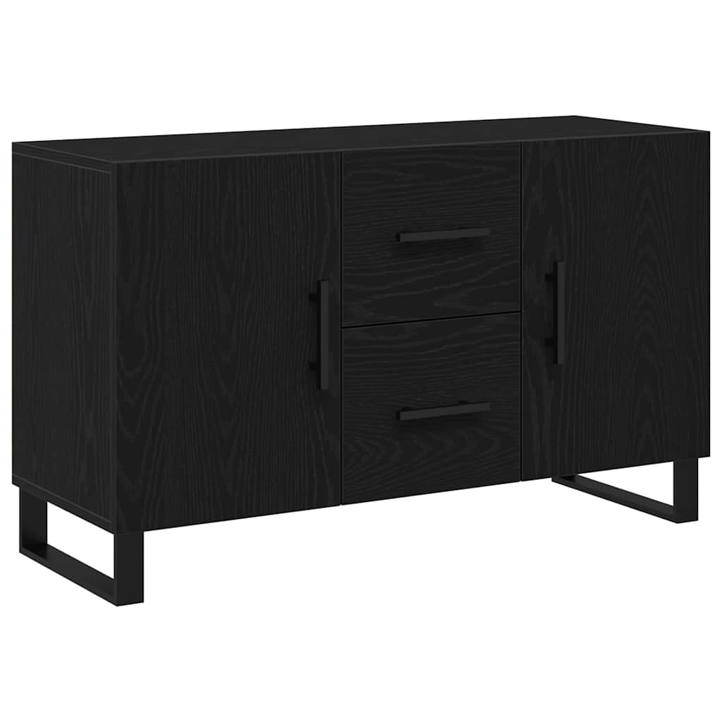 Skänk Svart Ek med låda 100 x 36 x 60 cm