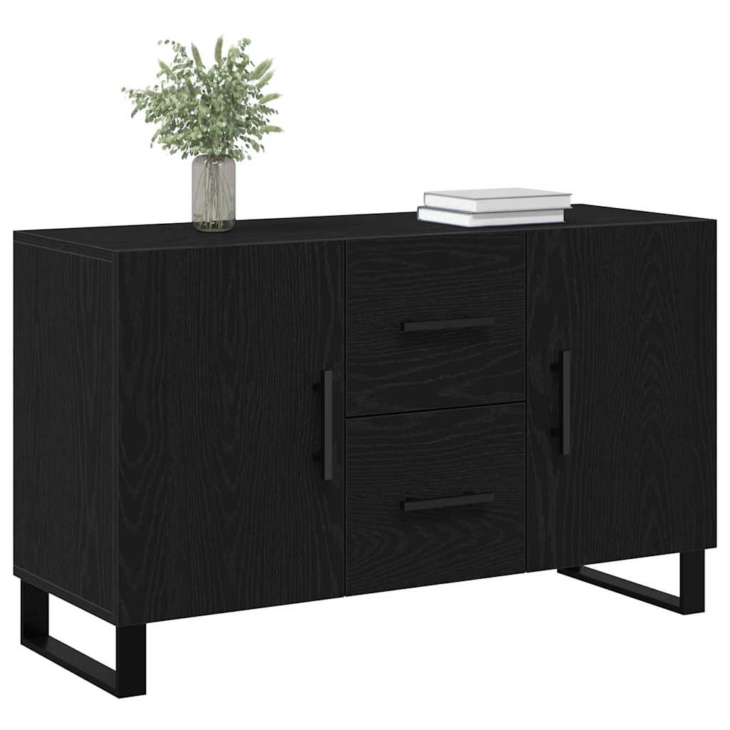 Skänk Svart Ek med låda 100 x 36 x 60 cm