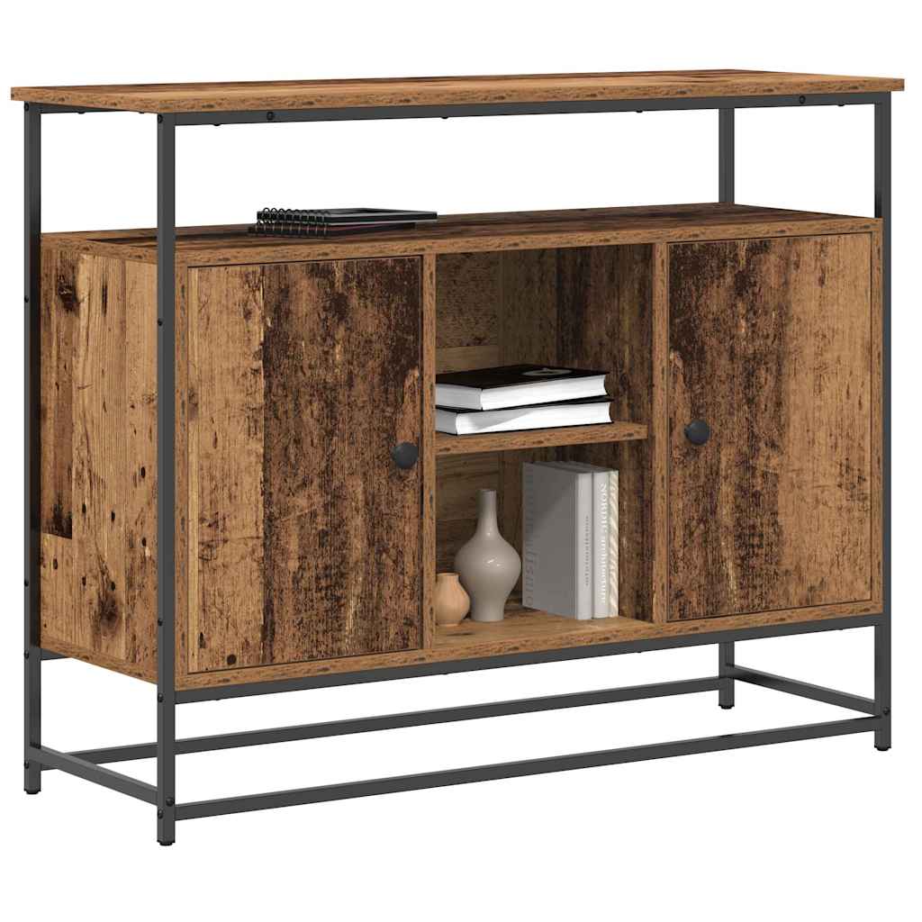 Sideboard Gammalt trä 100 x 35 x 80 cm Konstruerat trä
