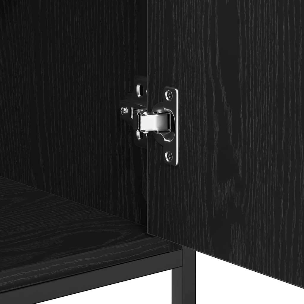 Skänk Svart Ek 100 x 35 x 80 cm
